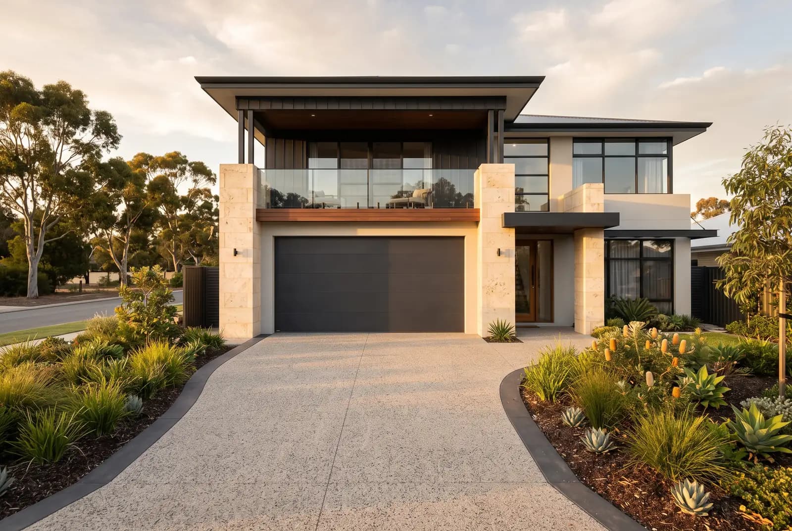 Insulated sectional garage door installed on a Perth home